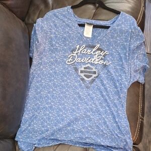 Harley-Davidson Blue Short Sleeve Tee